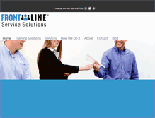 Tablet Screenshot of frontlineservicesolutions.com